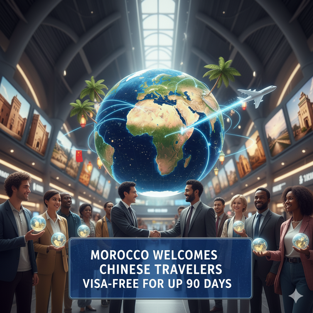 Chinese tourists Morocco visa-free 2025