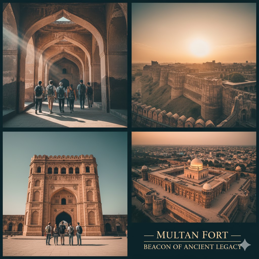 Multan Fort skyline with Shah Rukn-e-Alam dome, one of the ancient historic forts in Pakistan