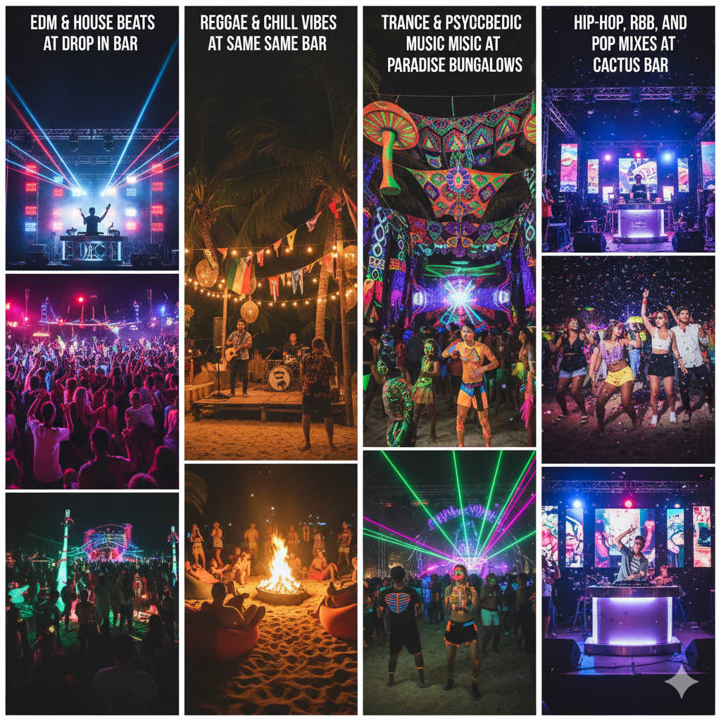 Multiple Music Stages in Full Moon Party 2026
