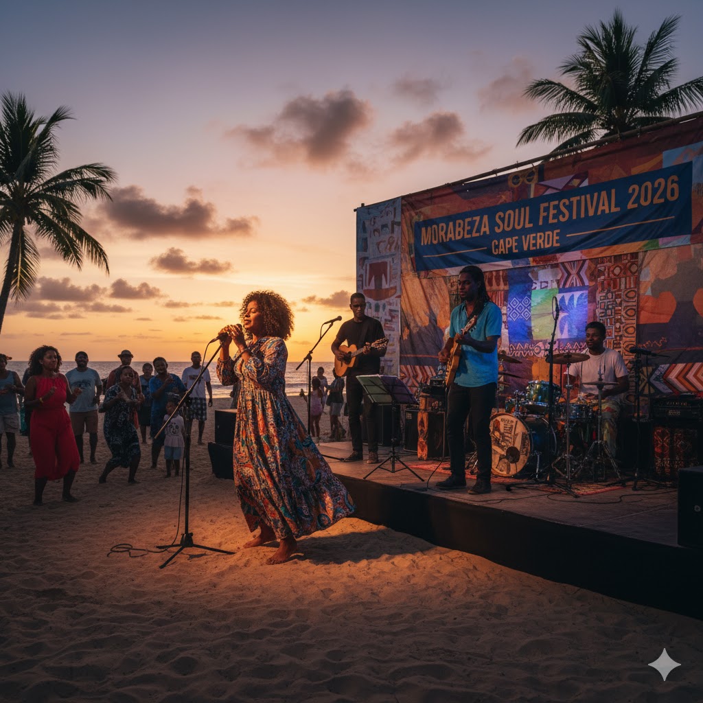 Musicians performing at Morabeza Soul Festival 2026 Cape Verde