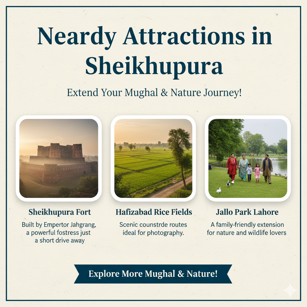 Nearby Attractions in Sheikhupura fort