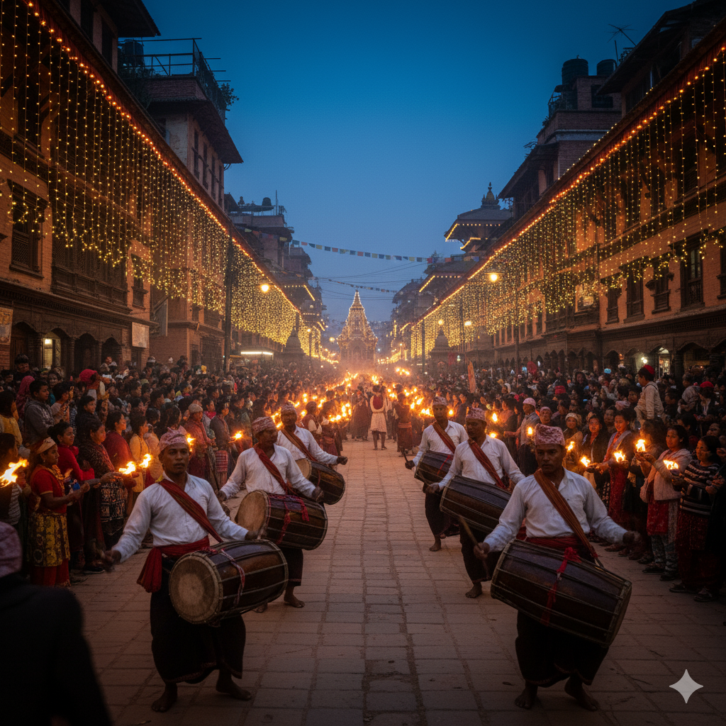 Night Processions and Drumming - Nepal’s most spectacular traditional celebrations