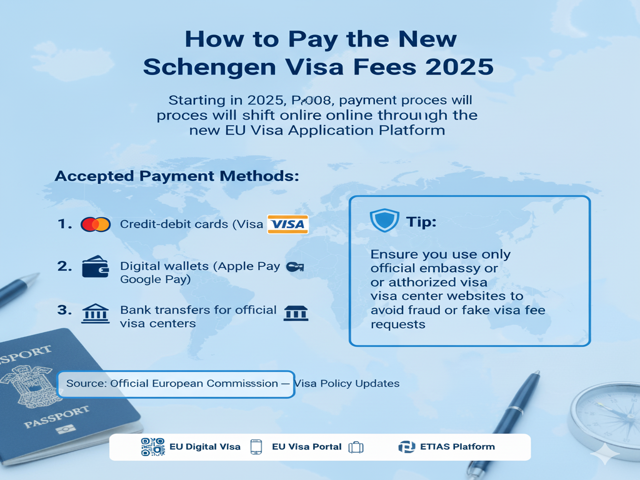 Pay the New Schengen Visa Fees 2025