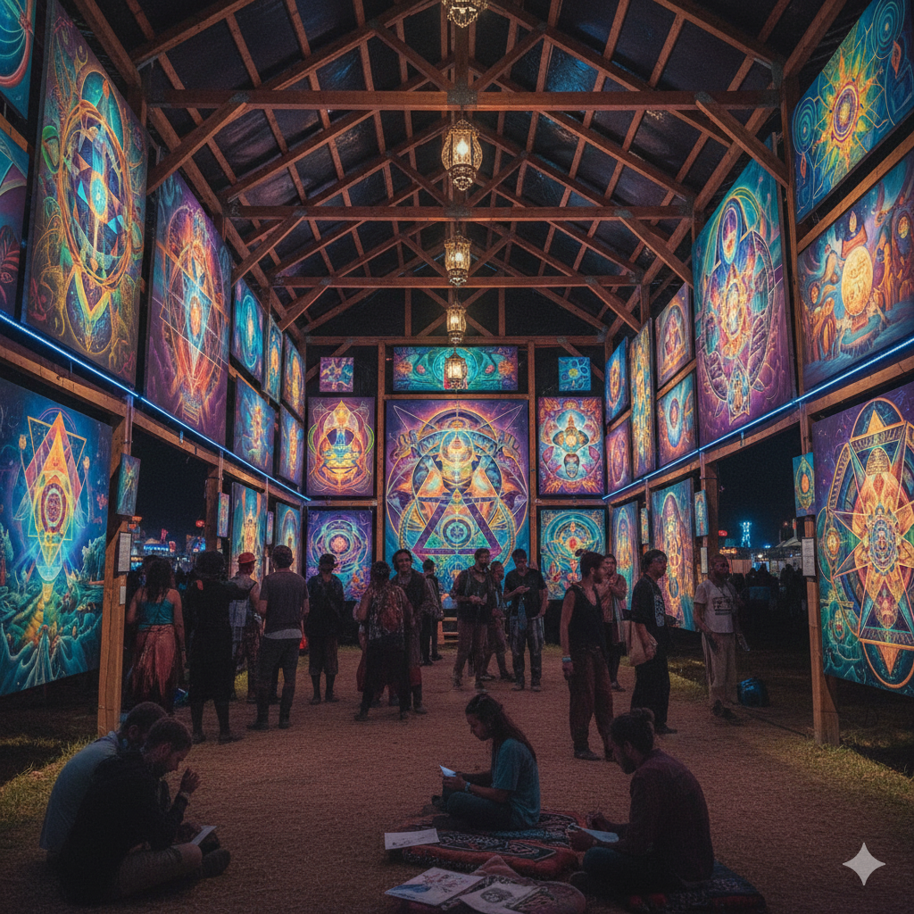 Portugal festivals 2026 - vibrant and intricate atmosphere of the Visionary Art Gallery