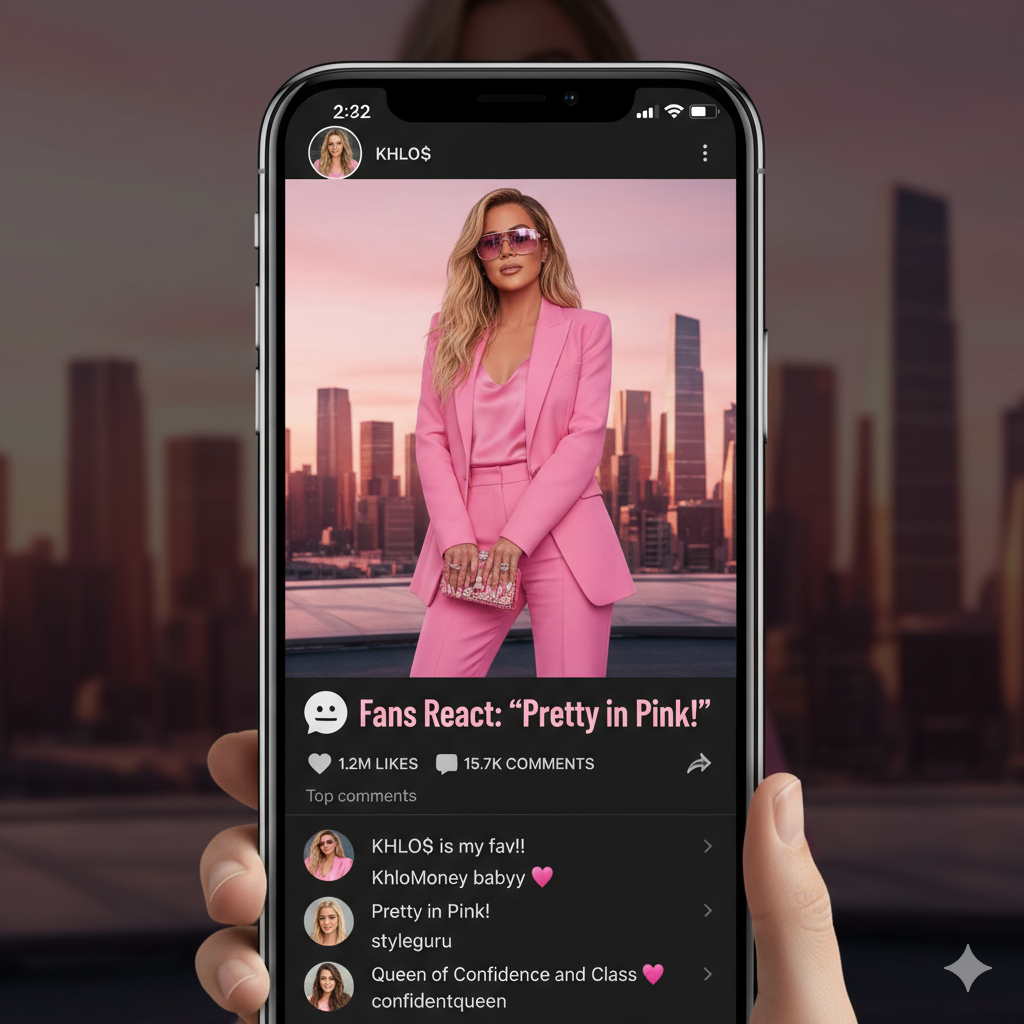 Pretty in Pink - Khloé Kardashian Pink mini-dress