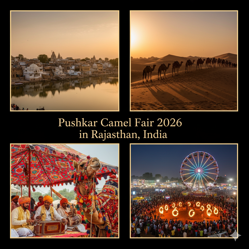 Pushkar Camel Fair 2026 in Rajasthan, India