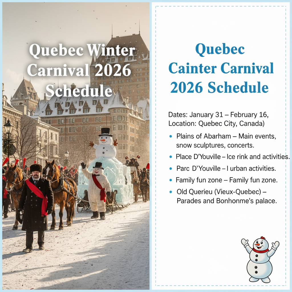 Quebec Winter Carnival 2026 Schedule