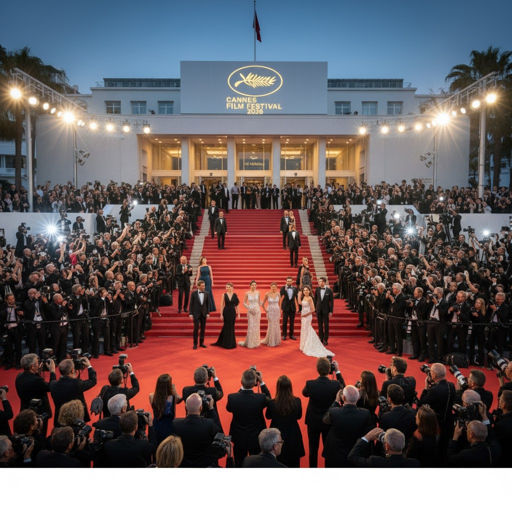 Red carpet and photographers at Cannes Film Festival 2026 Palais des Festivals