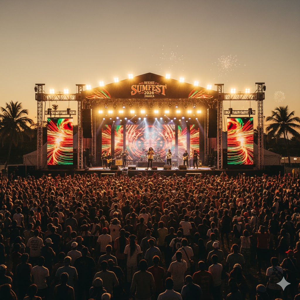 Reggae artists performing at Reggae Sumfest 2026 in Jamaica