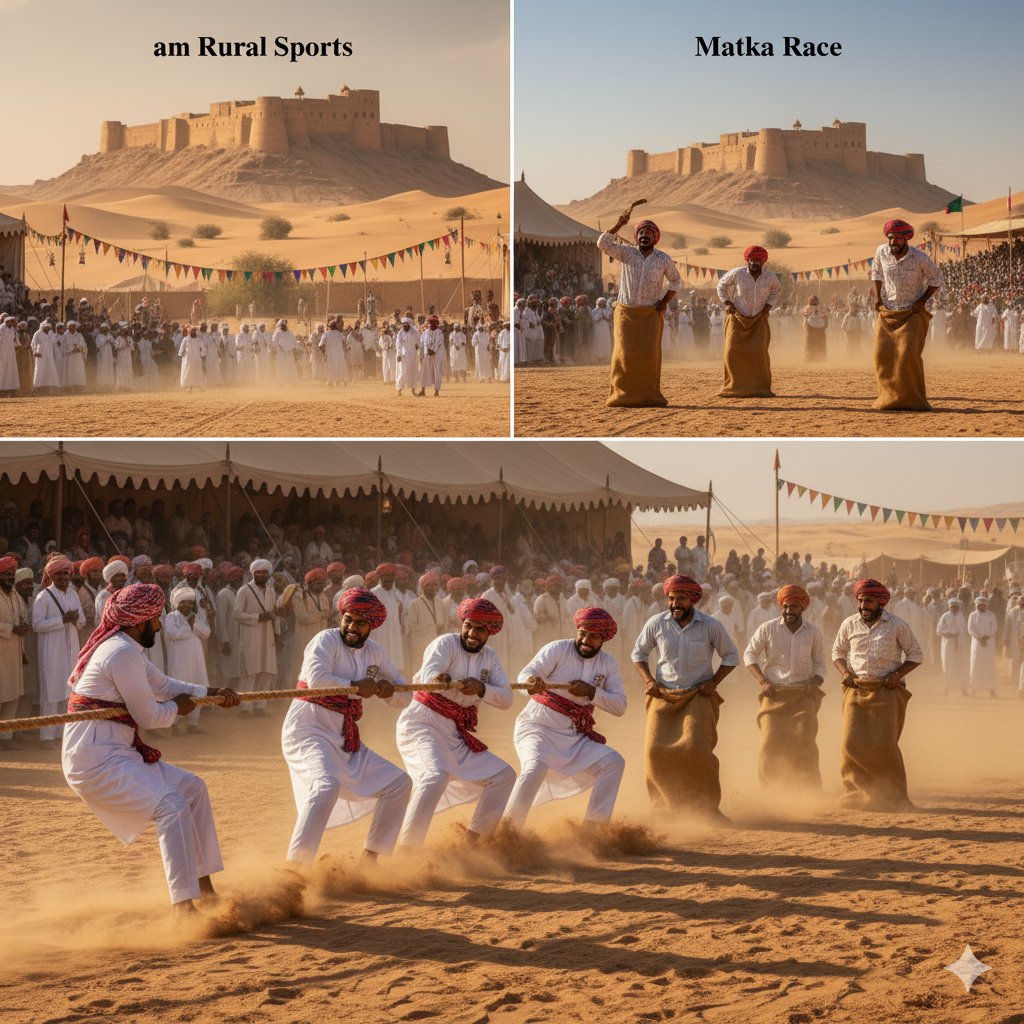 Rural Sports & Fun Competitions in Pushkar fair India