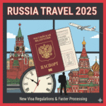 Russia Tourist Visa 2025 faster processing illustration