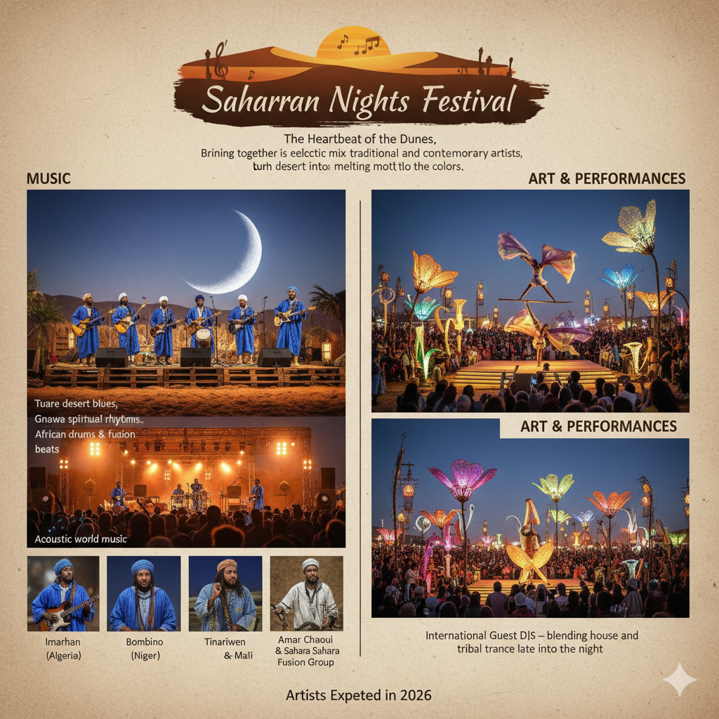 Saharan Nights Festival Artists and Music Styles