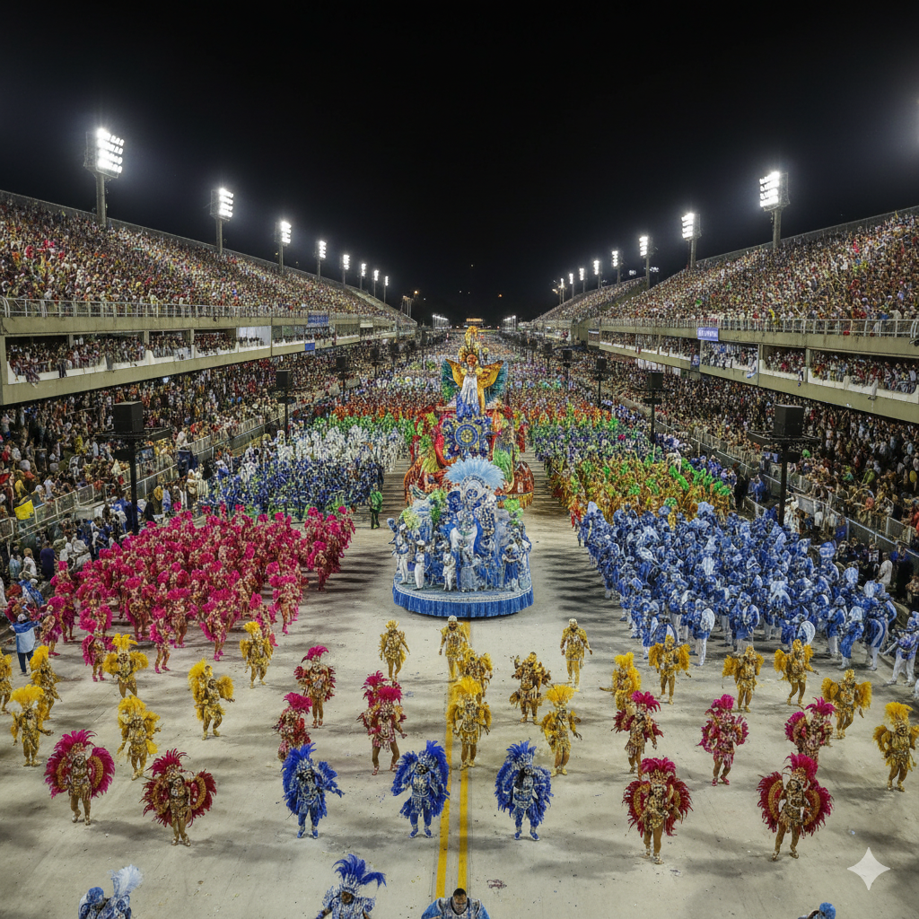 Samba Parade at the Sambadrome