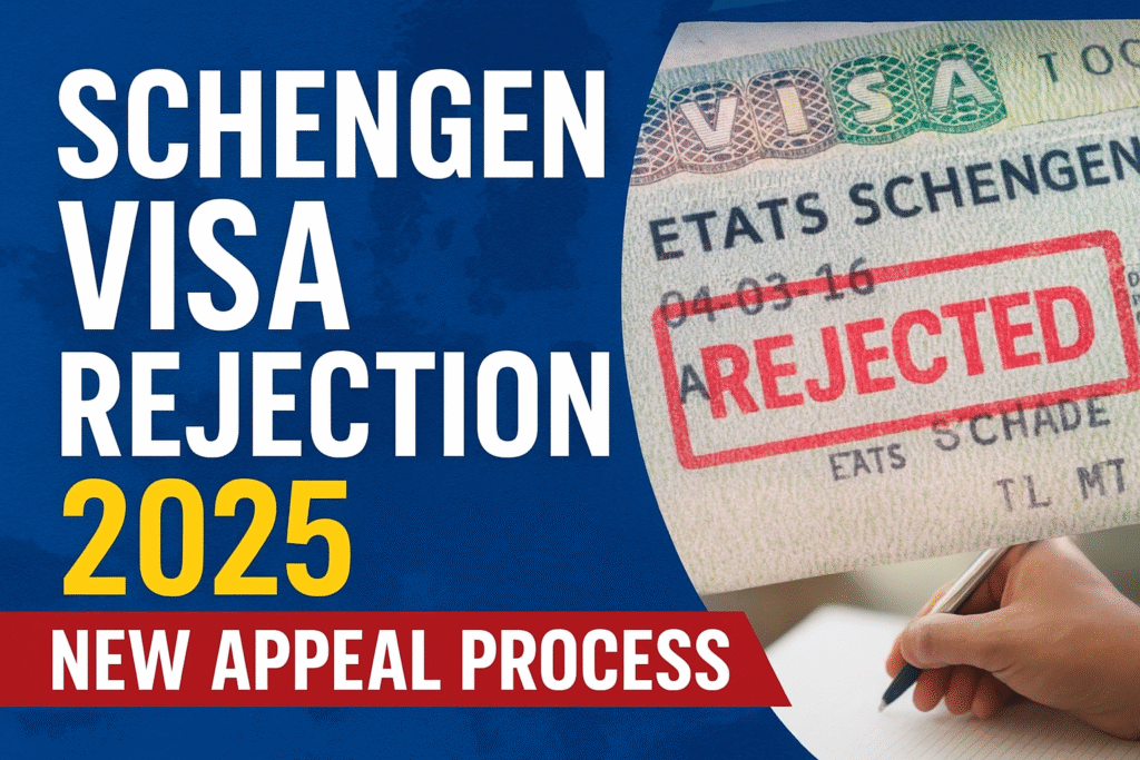 Schengen Visa Rejection 2025 New Appeal Rules
