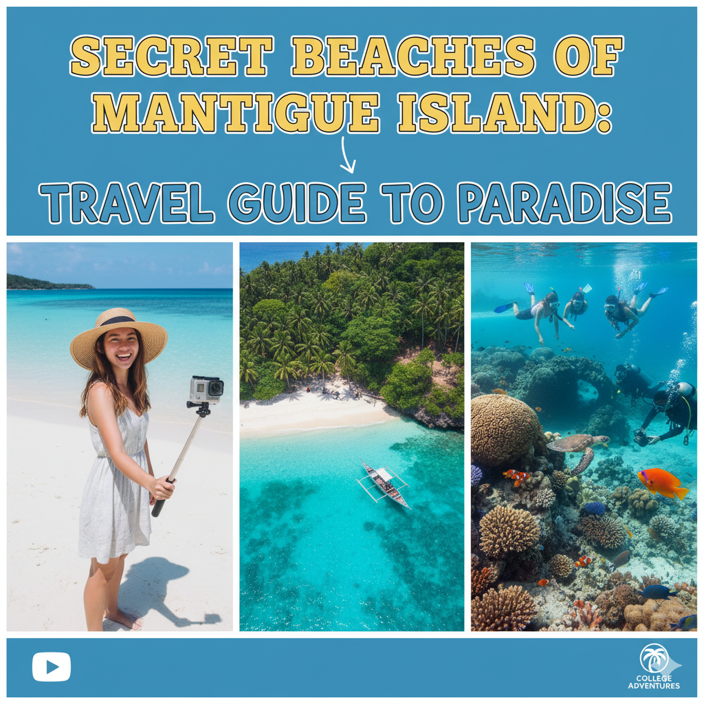 Secret Beaches of Mantigue Island Travel Guide to Paradise with white sand beaches and turquoise waters in Camiguin Philippines