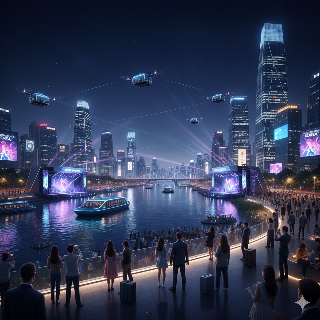 Seoul skyline at night with Han River 2026 travel reopening