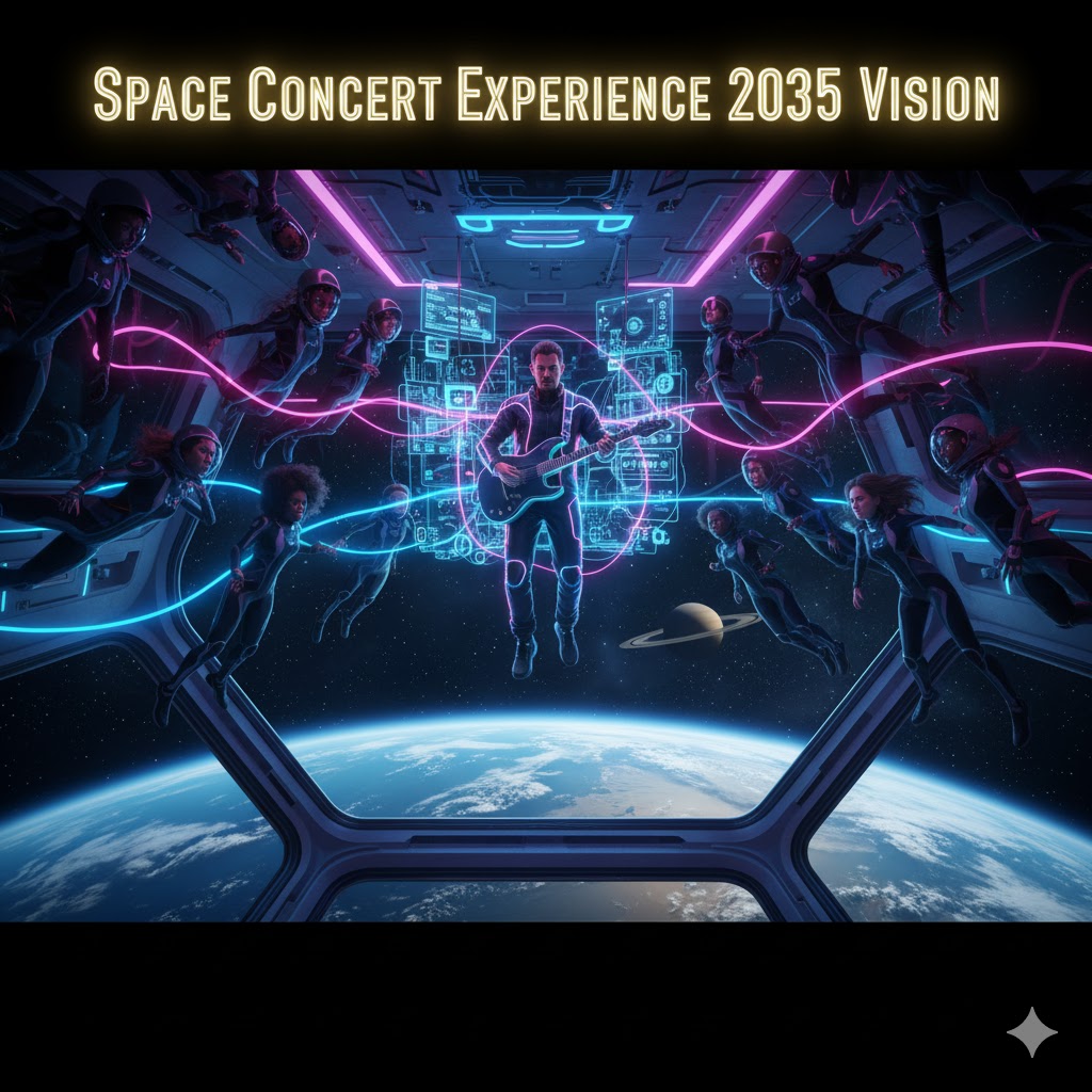 Space concert experience 2035 vision