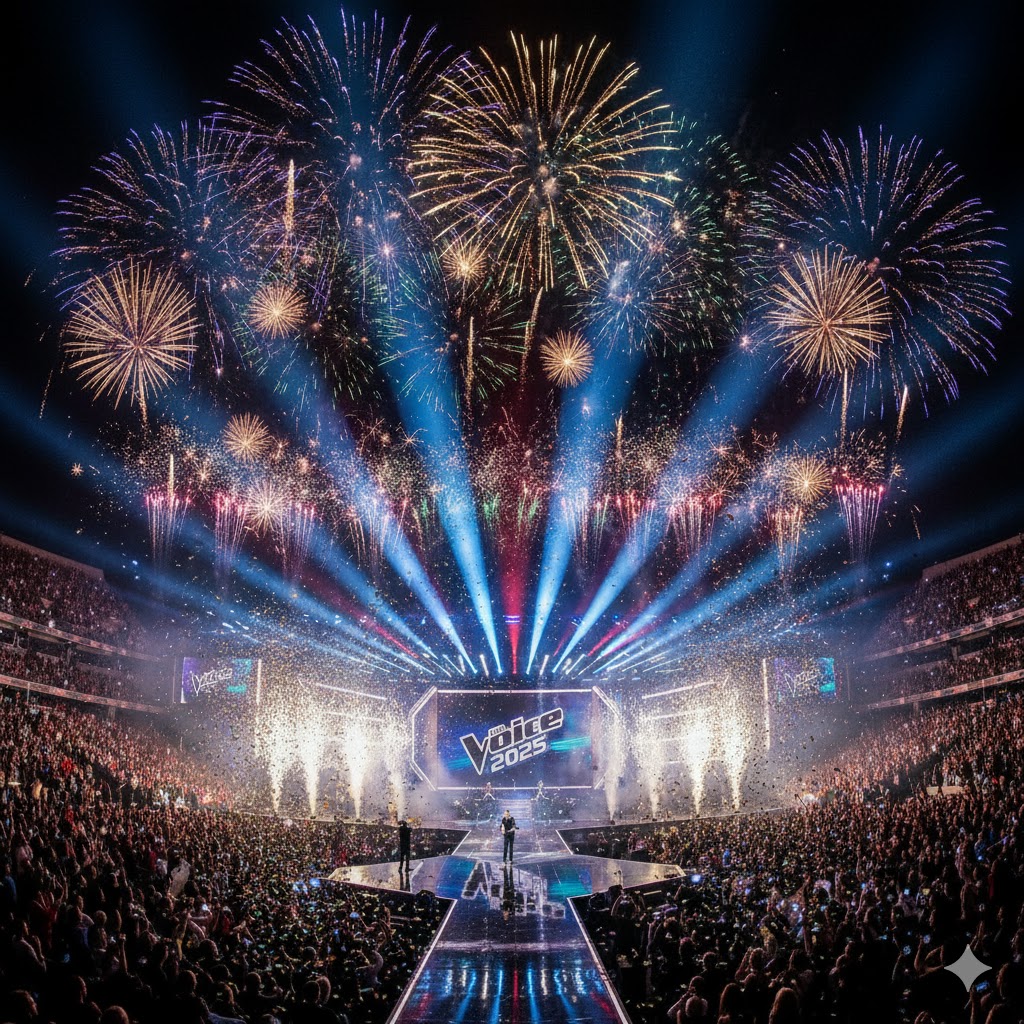 Stage lights and fireworks as The Voice Australia 2025 grand final begins Stage lights and fireworks as The Voice Australia 2025 grand final begins