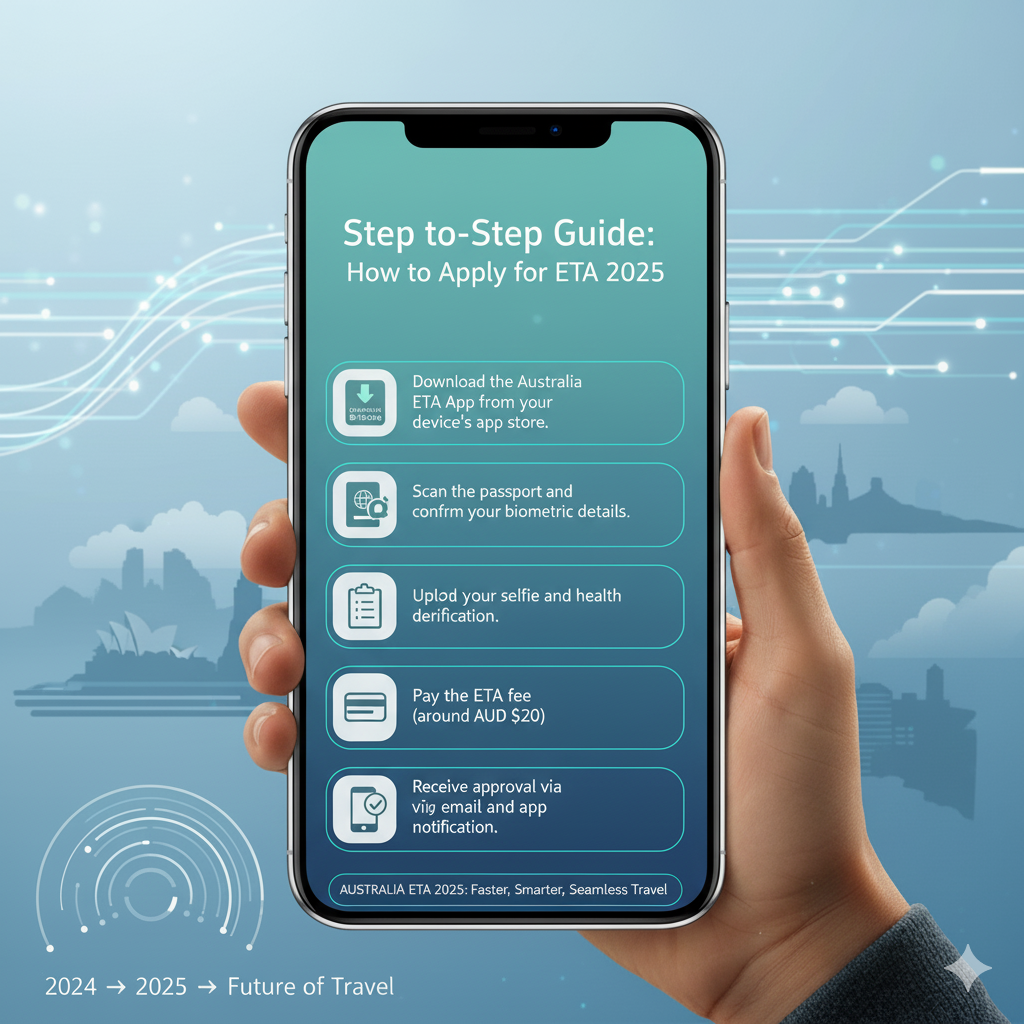 Australia ETA 2025 step-by-step application guide mobile app process