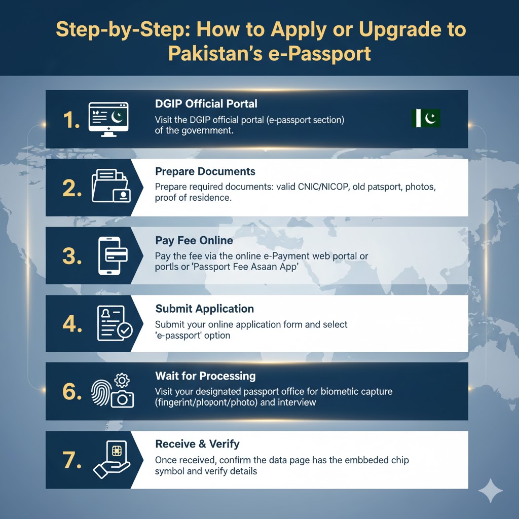Step-by-Step How to Apply or Upgrade to Pakistan’s e-Passport