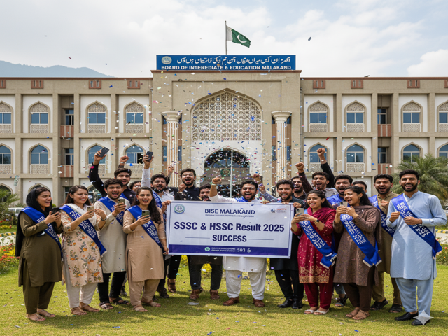 Malakand Board Result 2025 celebration