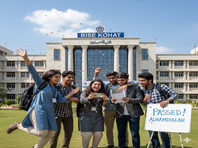 Kohat Board SSC HSSC Result 2025 celebration