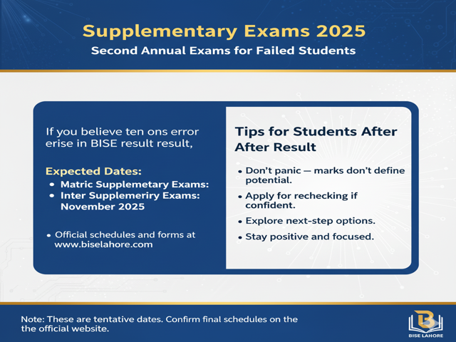 Supplementary Exams 2025 and tips for students after results