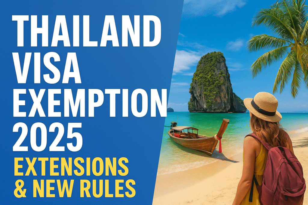 Thailand Visa Exemption 2025 new rules and visa extension updates