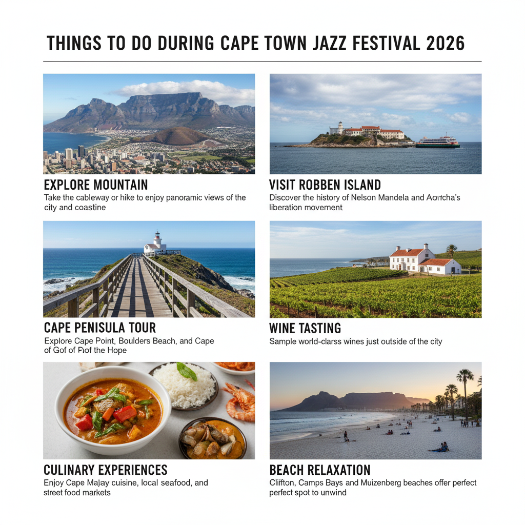 Things to Do During in Cape Town Jazz Festival 2026