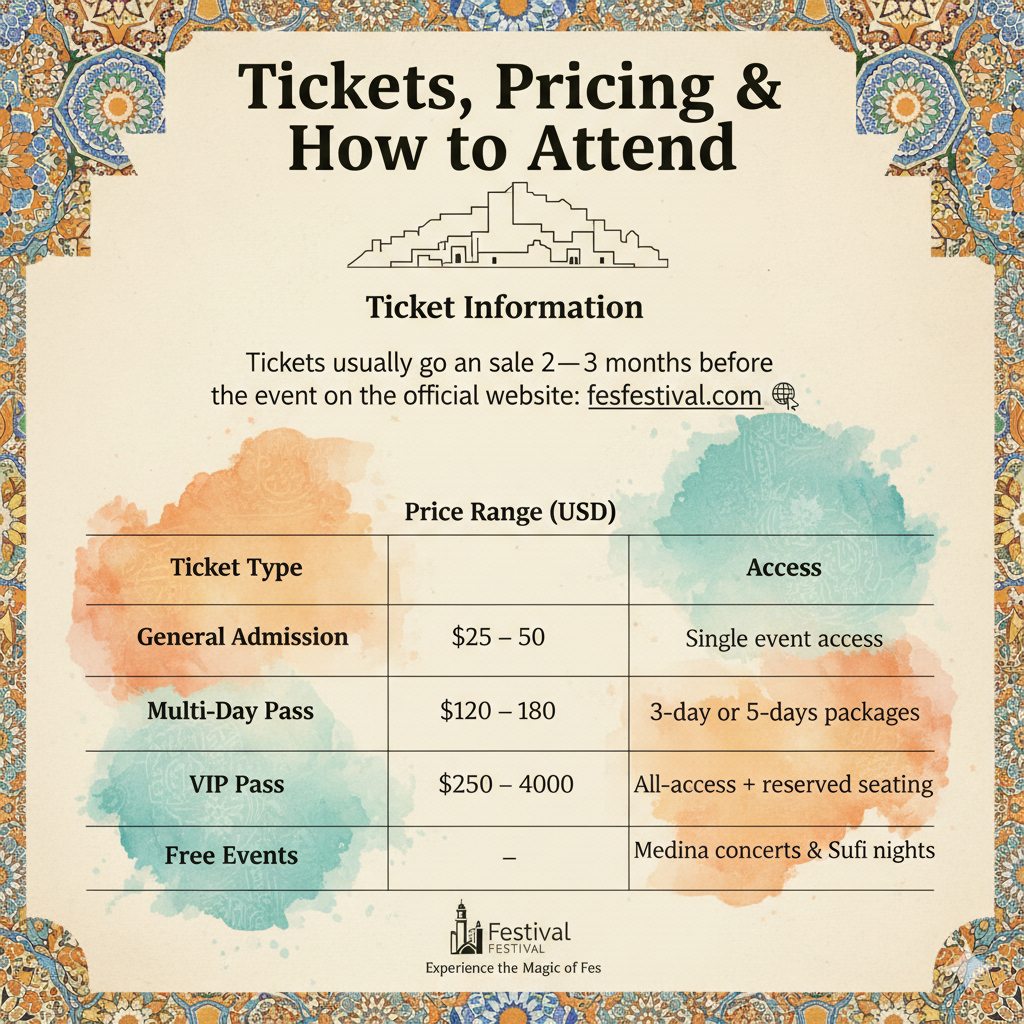 Tickets, Pricing & How to Attend Ticket Information