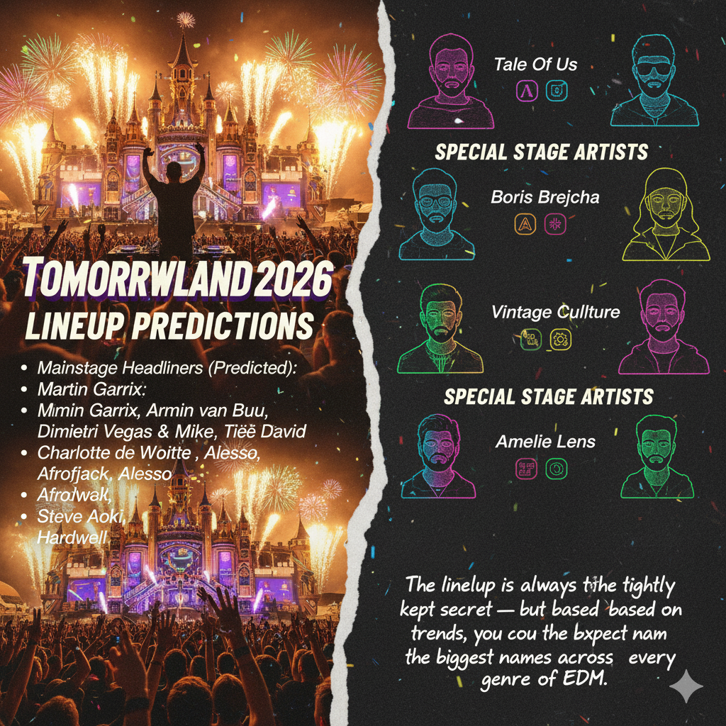 Tomorrowland 2026 Lineup Predictions 