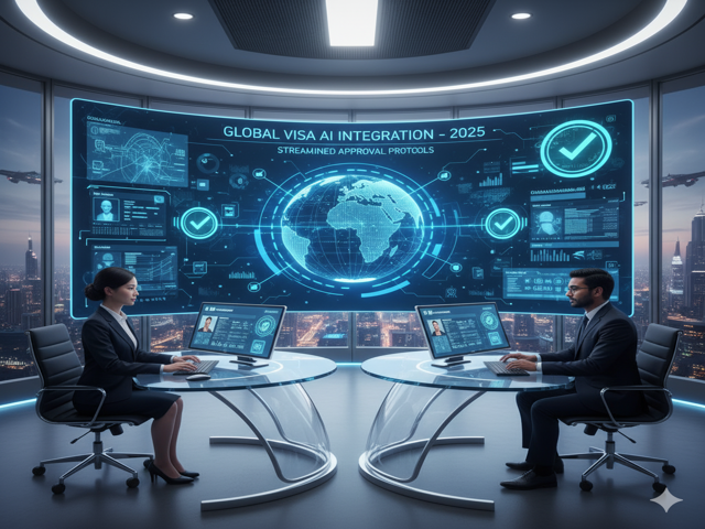 AI-powered visa application online submission