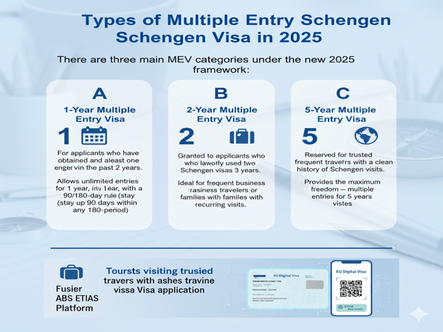 Types of Multiple Entry Schengen Visas in 2025