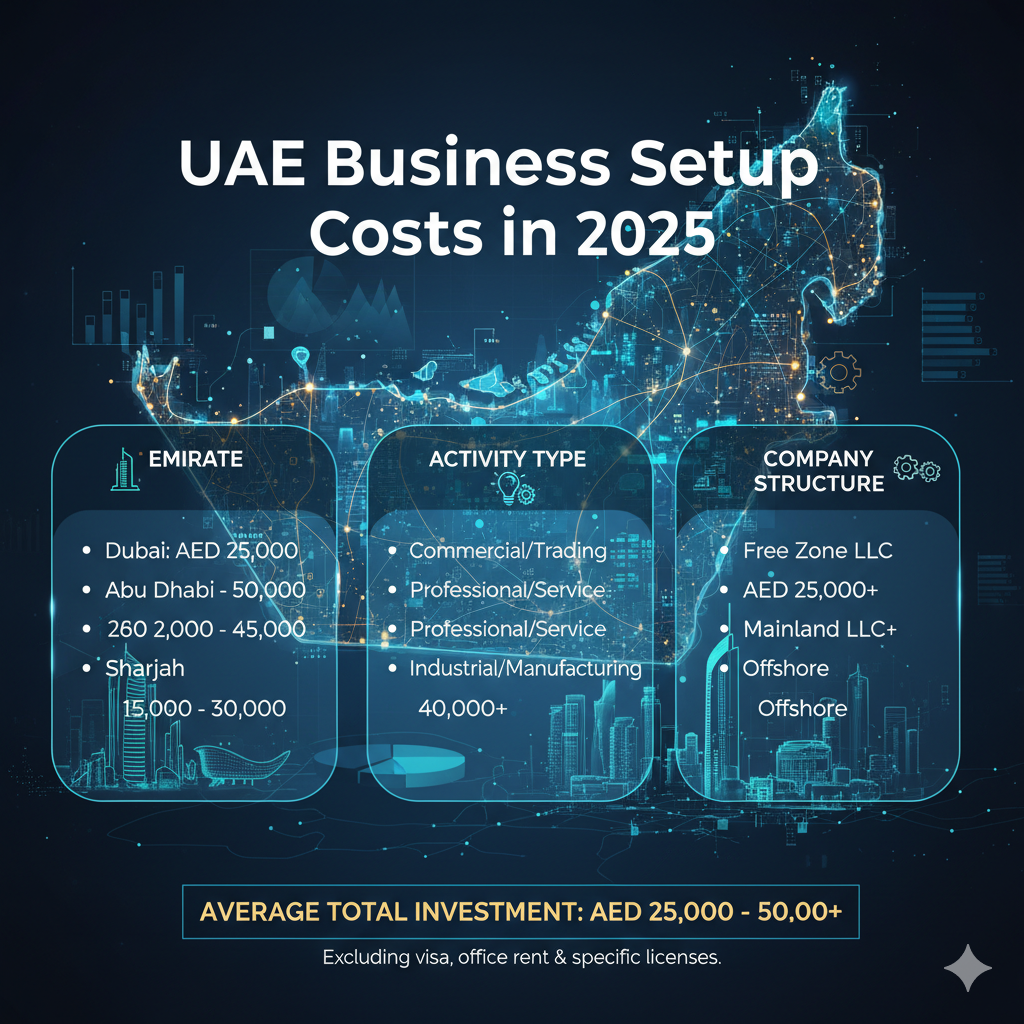 UAE Business Setup Costs 2025