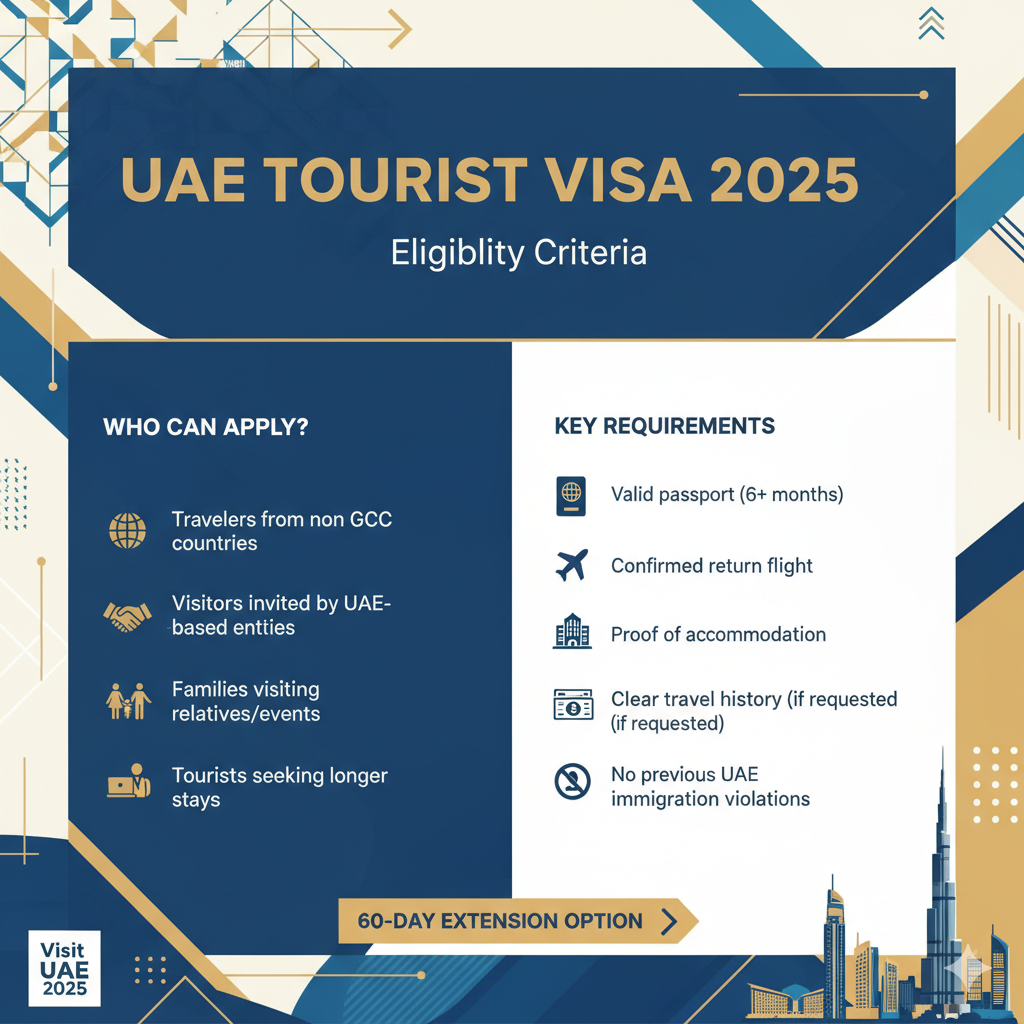 UAE Tourist Visa 2025 Eligibility Criteria