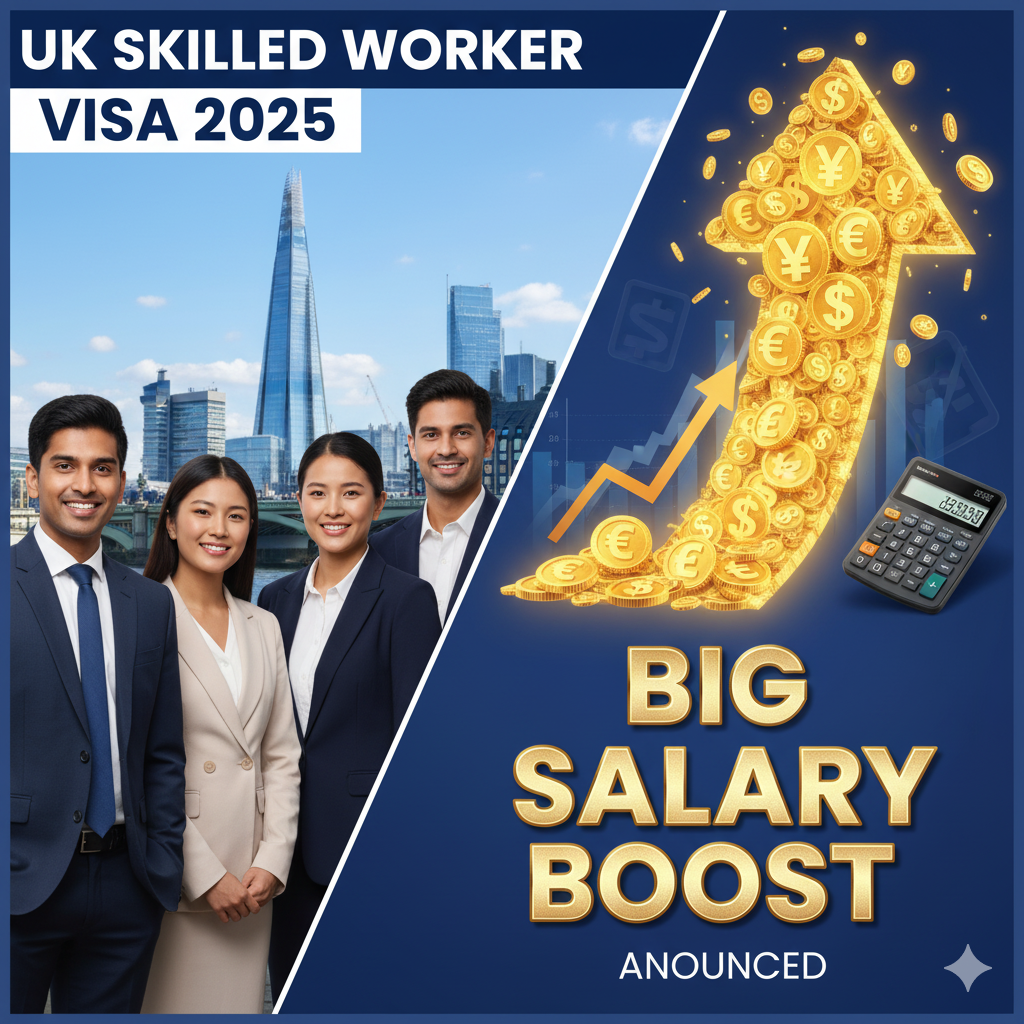 UK Skilled Worker Visa 2025 Big Salary Boost