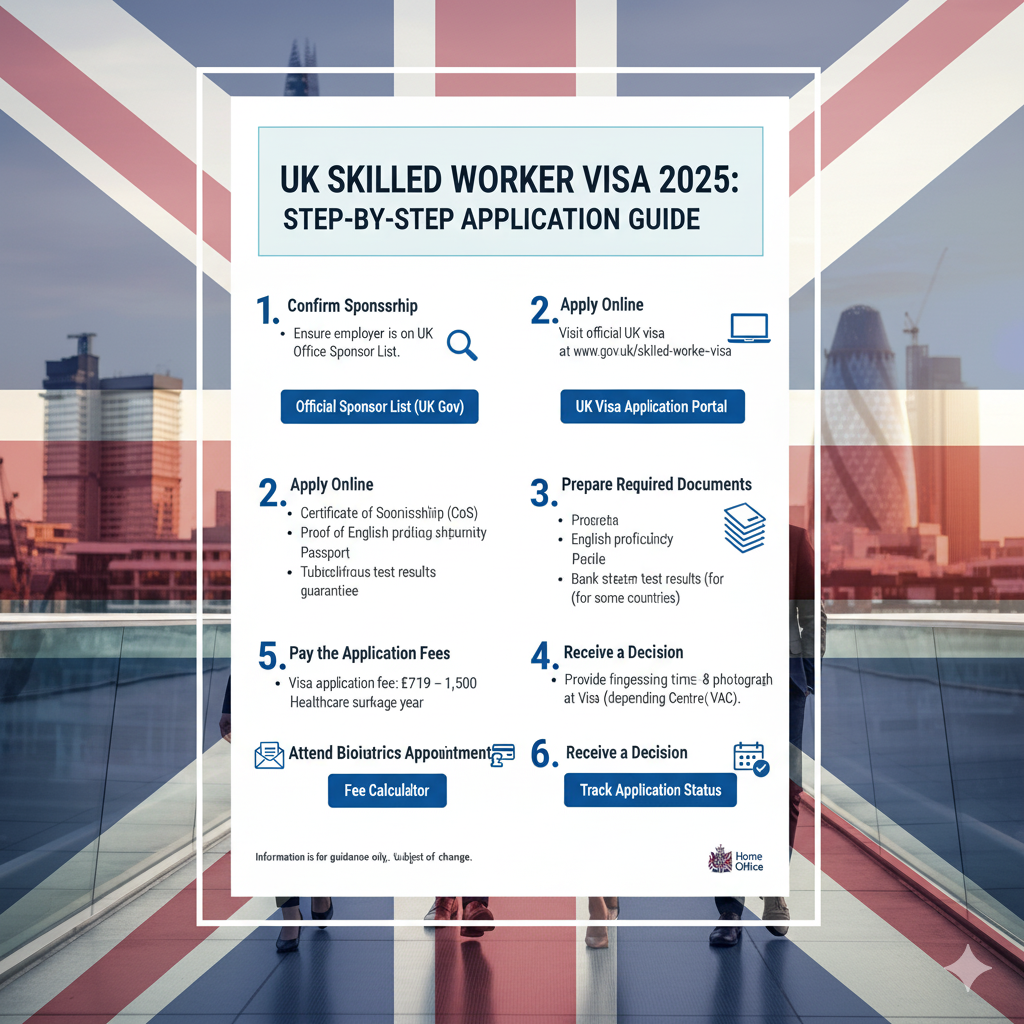UK Skilled Worker Visa application guide 2025