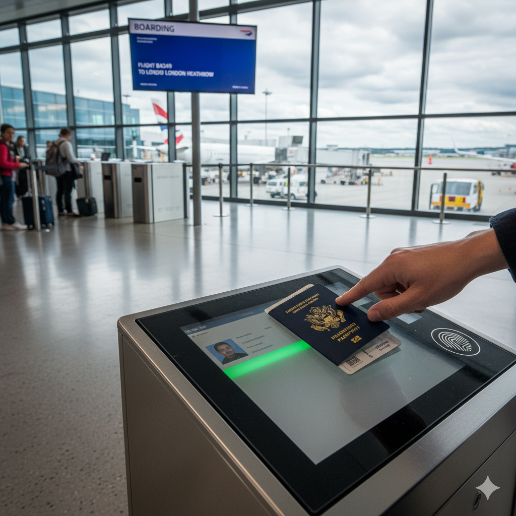 US ESTA 2025 biometric passport verification