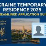 Ukraine Temporary Residence 2025 Permit application process infographic