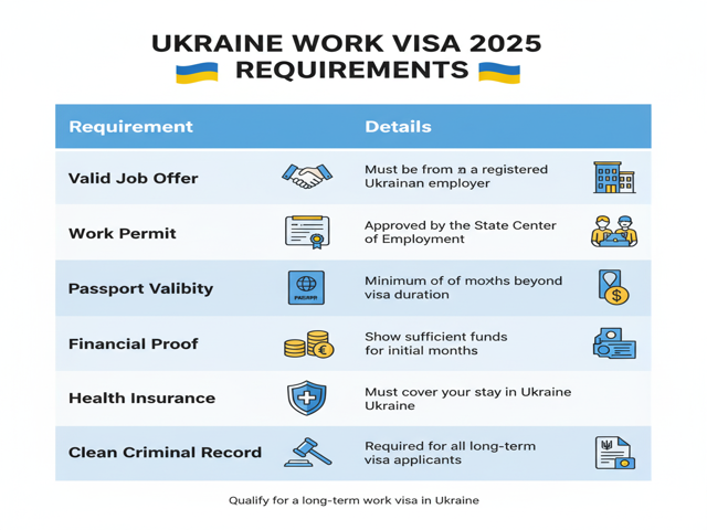 Ukraine Work Visa 2025 Requirements