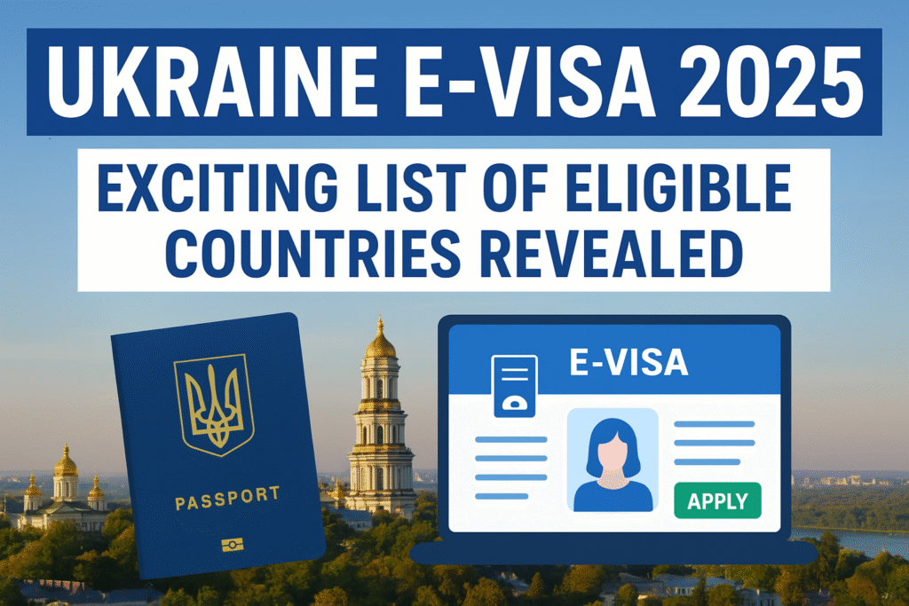 Ukraine e-visa 2025 eligible countries digital passport