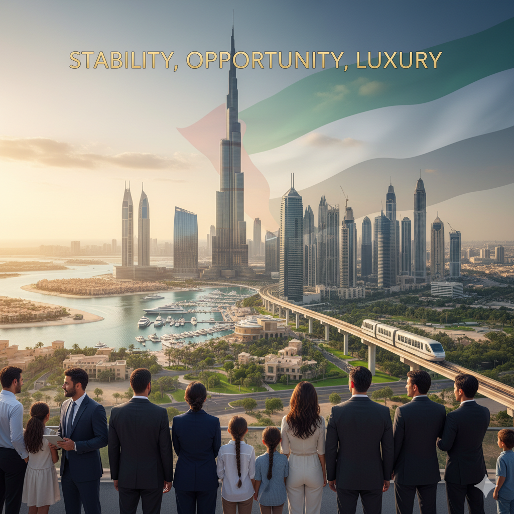 United Arab Emirates representing stability, opportunity and luxury