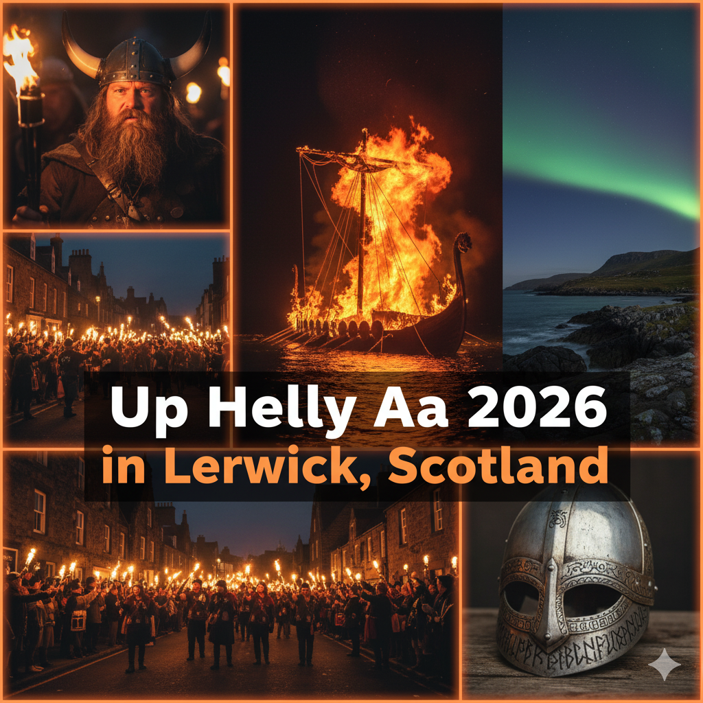 Up Helly Aa 2026 in Lerwick, Scotland