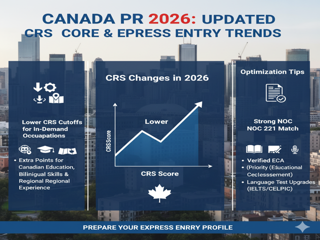 Updated CRS Score & Express Entry Trends