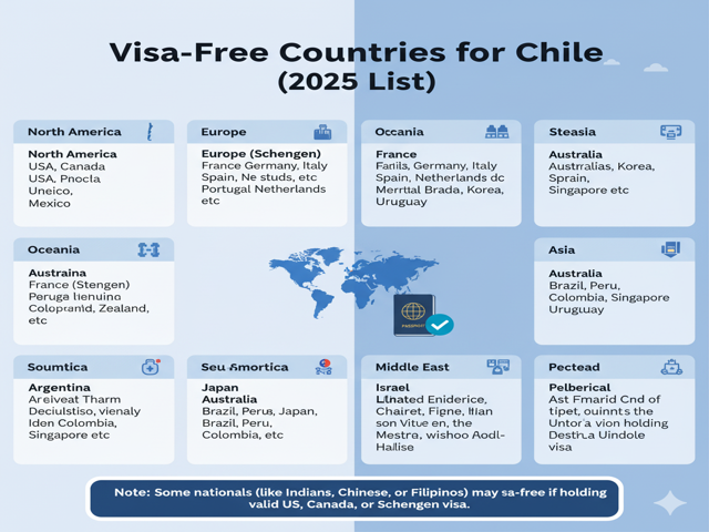 Visa-Free Countries for Chile