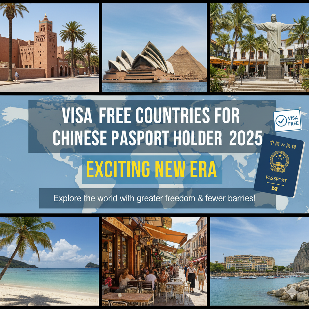 Visa-free countries for Chinese passport 2025-2026