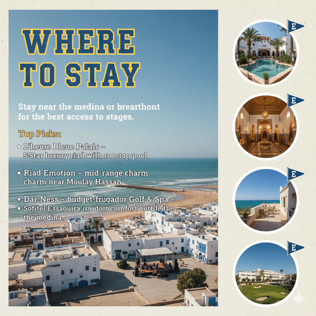 Where to Stay During Essaouira Gnaoua World Music Festival 2026 in Morocco