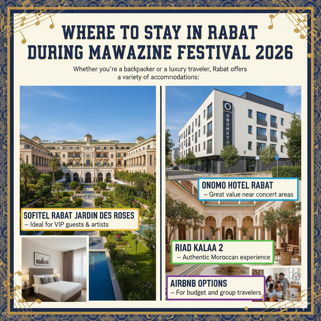 Where to Stay in Rabat During Mawazine Festival 2026