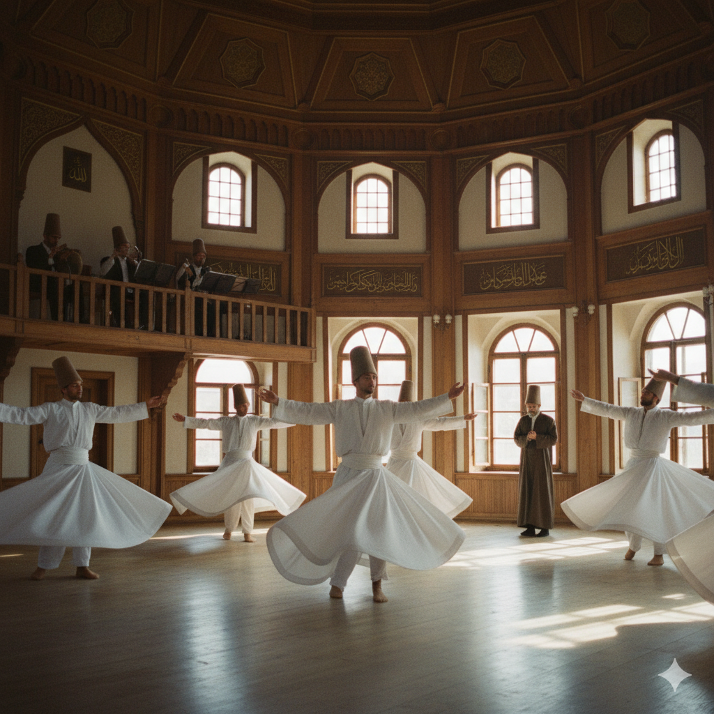 Whirling Dervishes Dance - Sema ceremony performed by Whirling Dervishes