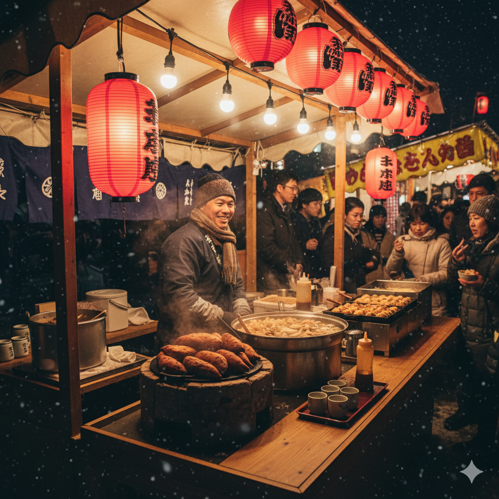 Winter Food Stalls